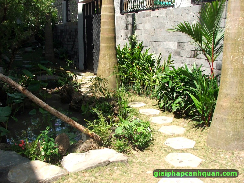 Nhà sân vườn đẹp đã thi công tại Bình Tân