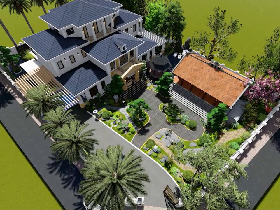 Thiết kế biệt thự sân vườn - Thiết Kế Thi Công Cảnh Quan Đại Phú - Công Ty Cổ Phần Xây Dựng Cảnh Quan Đại Phú