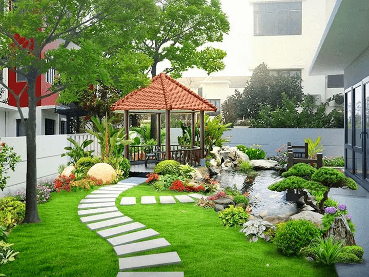 Thi công sân vườn - Thiết Kế Thi Công Cảnh Quan Đại Phú - Công Ty Cổ Phần Xây Dựng Cảnh Quan Đại Phú