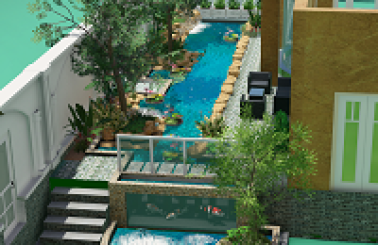 Thiết kế thi công hồ cá coi