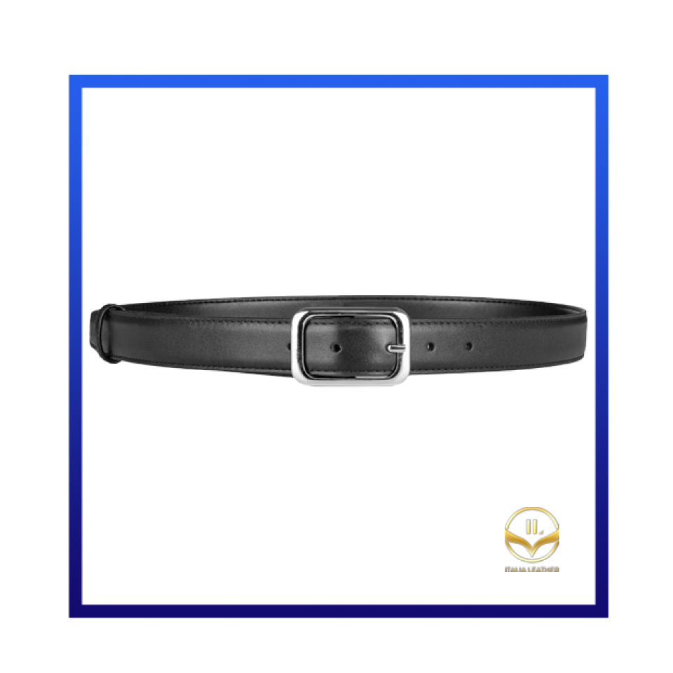 Thắt lưng unisex bản dây 2.5cm da bò chân kim - Đồ Da Italia - Công Ty TNHH Da Italia