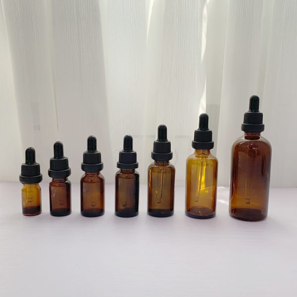 Chai serum nâu khoen đen to sọc nút đen