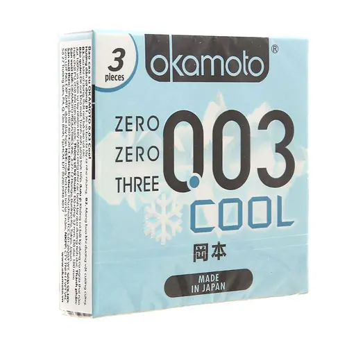 Bao cao su Okamoto 0.03 cool (hộp 3 chiếc) - Bao Cao Su Condom Việt - Công Ty TNHH Condom Việt