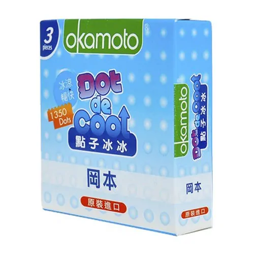 Bao cao su Okamoto Dot De Cool (hộp 3 chiếc) - Bao Cao Su Condom Việt - Công Ty TNHH Condom Việt
