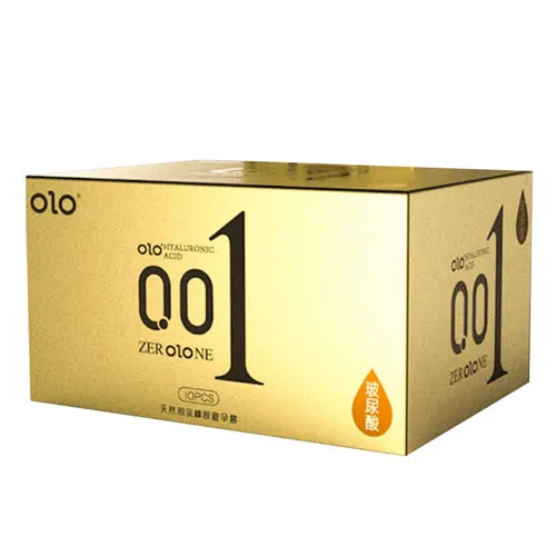 Bao cao su OLO 0.01 vàng (hộp 10 chiếc) - Bao Cao Su Condom Việt - Công Ty TNHH Condom Việt