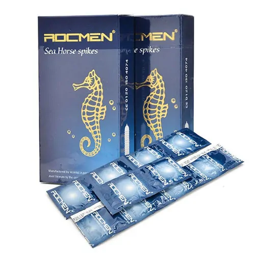 Bao cao su Rocmen cá ngựa xanh (hộp 10 chiếc) - Bao Cao Su Condom Việt - Công Ty TNHH Condom Việt