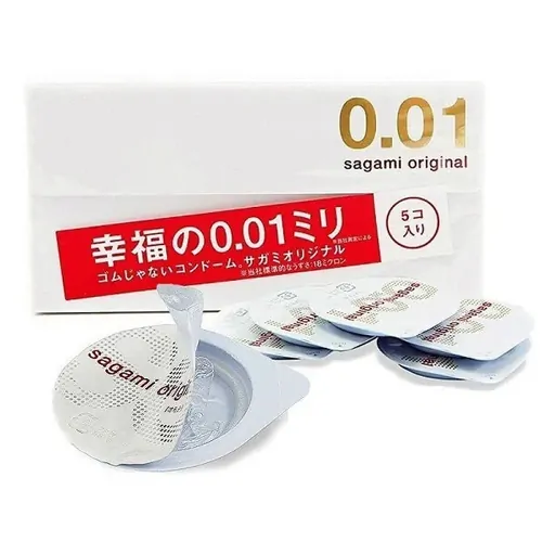 Bao cao su Sagami Original 0.01 (hộp 5 chiếc) - Bao Cao Su Condom Việt - Công Ty TNHH Condom Việt