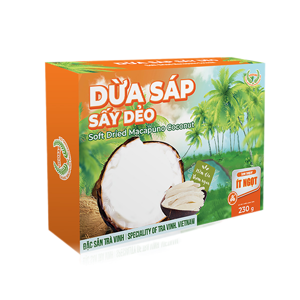 Dừa sáp sấy dẻo - Công Ty TNHH Chế Biến Dừa Sáp Cầu Kè