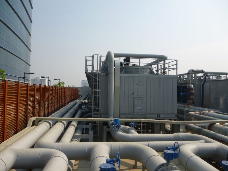 Lắp đặt tháp giải nhiệt bằng nước Cooling Tower