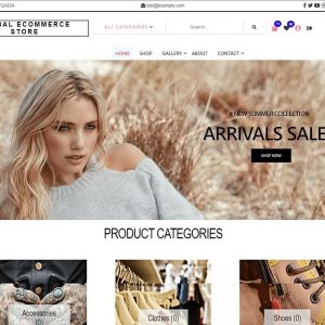 Mẫu giao diện website thời trang