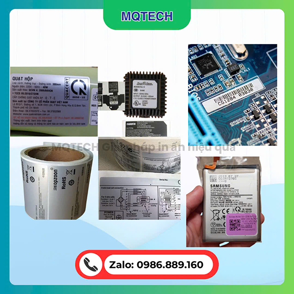 In ấn decal, tem nhãn các loại - MQTech Vina   - Công Ty TNHH MQTech Vina