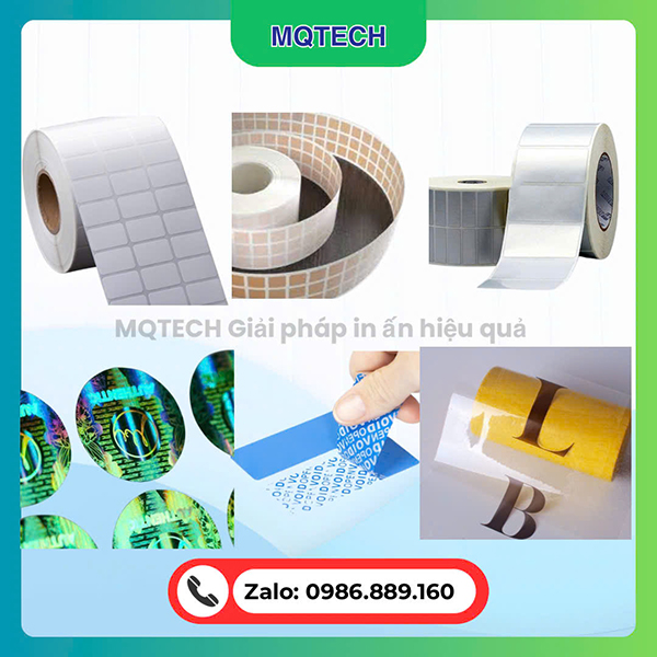 In ấn decal, tem nhãn các loại - MQTech Vina   - Công Ty TNHH MQTech Vina