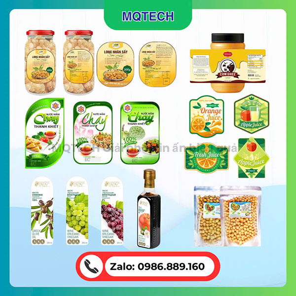 Tem nhãn thực phẩm - MQTech Vina   - Công Ty TNHH MQTech Vina