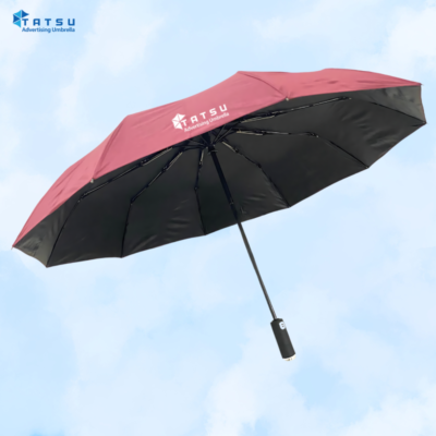 Ô gập 3 tự động 2 chiều 10 nan - Túi Vải Tatsu - Công Ty TNHH May Và Thời Trang Tatsu