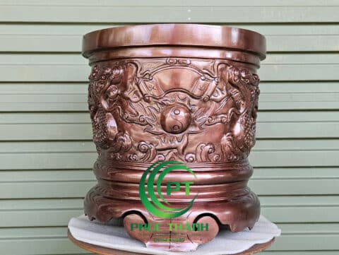 Bát hương bằng đồng đỏ đường kính 40cm - Mỹ Nghệ Phúc Thành - Công Ty TNHH Sản Xuất Và Thương Mại Mỹ Nghệ Phúc Thành