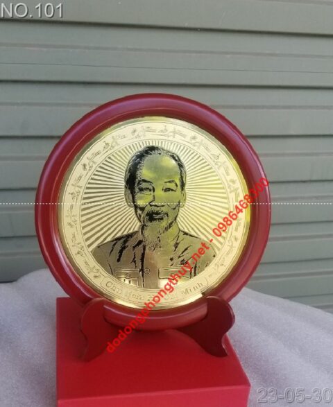Đĩa đồng lưu niệm chân dung Bác Hồ - Mỹ Nghệ Phúc Thành - Công Ty TNHH Sản Xuất Và Thương Mại Mỹ Nghệ Phúc Thành