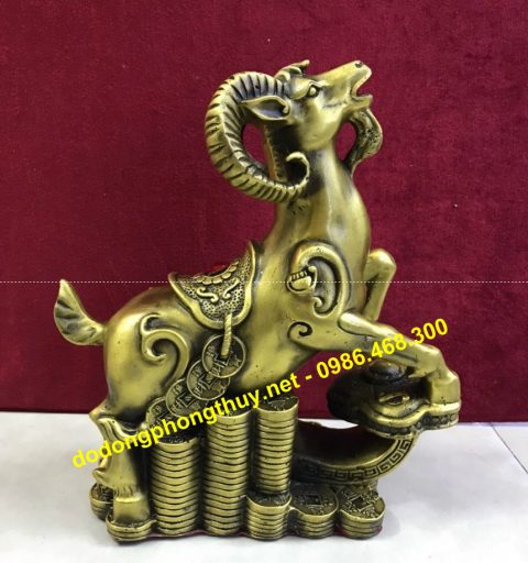 Tượng dê phong thủy bằng đồng - Mỹ Nghệ Phúc Thành - Công Ty TNHH Sản Xuất Và Thương Mại Mỹ Nghệ Phúc Thành