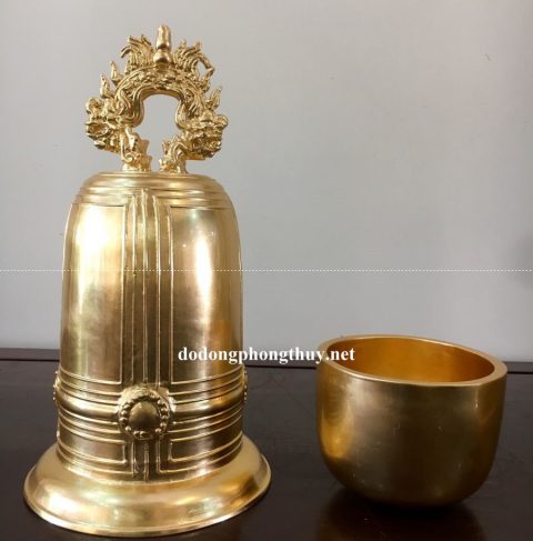 Chuông gia trì bằng đồng - Mỹ Nghệ Phúc Thành - Công Ty TNHH Sản Xuất Và Thương Mại Mỹ Nghệ Phúc Thành