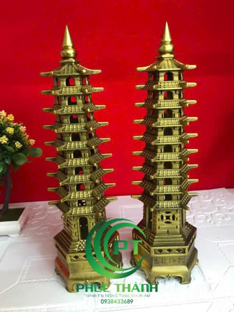 Tháp văn xương bằng đồng - Mỹ Nghệ Phúc Thành - Công Ty TNHH Sản Xuất Và Thương Mại Mỹ Nghệ Phúc Thành