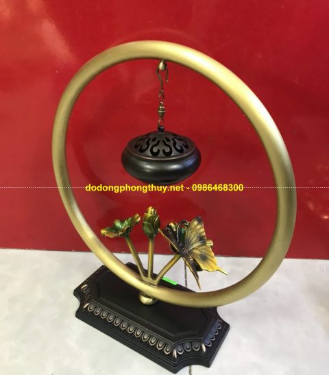 Xông trầm treo bằng đồng vàng 90% - Mỹ Nghệ Phúc Thành - Công Ty TNHH Sản Xuất Và Thương Mại Mỹ Nghệ Phúc Thành