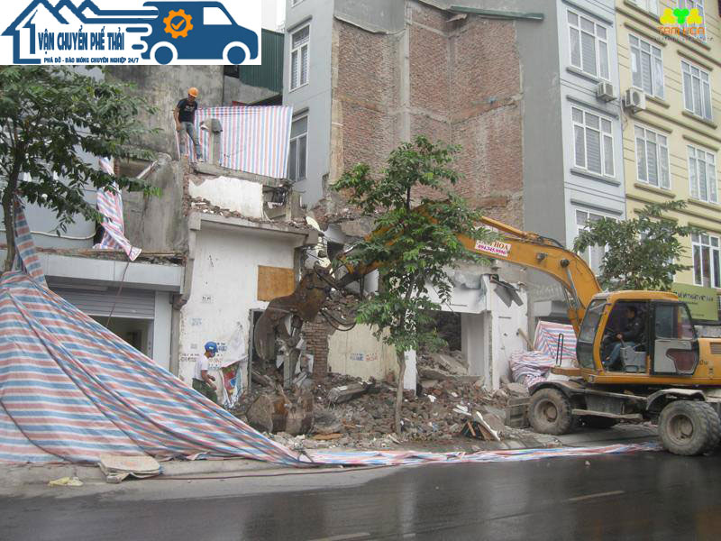 Dịch vụ phá dỡ nhà và công trình tại quận Long Biên - Phá Dỡ Đào Móng Vận Chuyển Phế Thải - Cơ Sở Mạnh Hùng