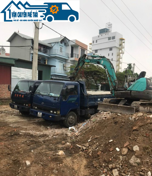 Dịch vụ vận chuyển phế thải xây dựng tại huyện Thanh Oai - Phá Dỡ Đào Móng Vận Chuyển Phế Thải - Cơ Sở Mạnh Hùng