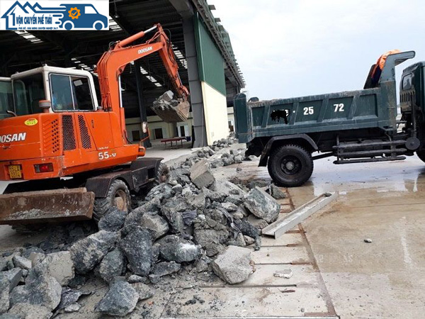 Dịch vụ vận chuyển phế thải xây dựng tại quận Thanh Trì - Phá Dỡ Đào Móng Vận Chuyển Phế Thải - Cơ Sở Mạnh Hùng