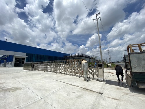Cổng xếp barrier tự động