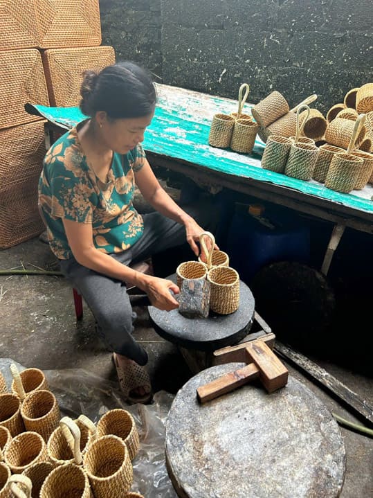 Xưởng sản xuất đồ mây tre, cói Vhandy