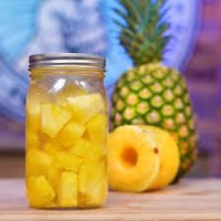 Dứa miếng ngâm nước đường