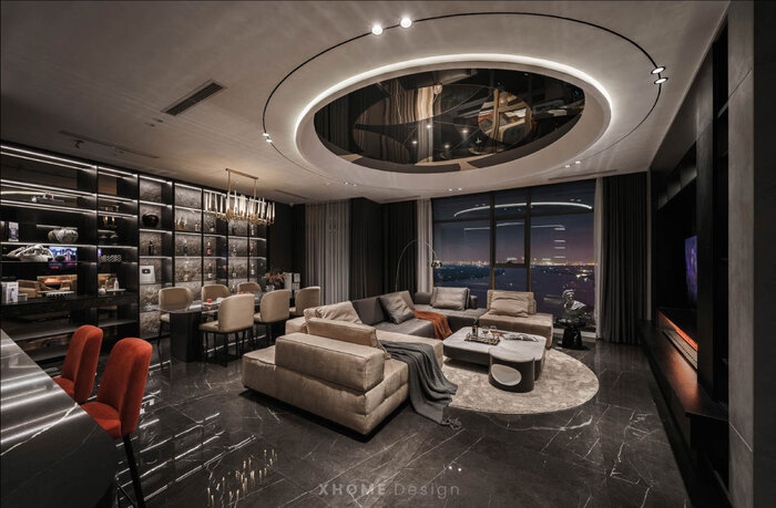 Thiết kế thi công nội thất Mipec Duplex Penthouse