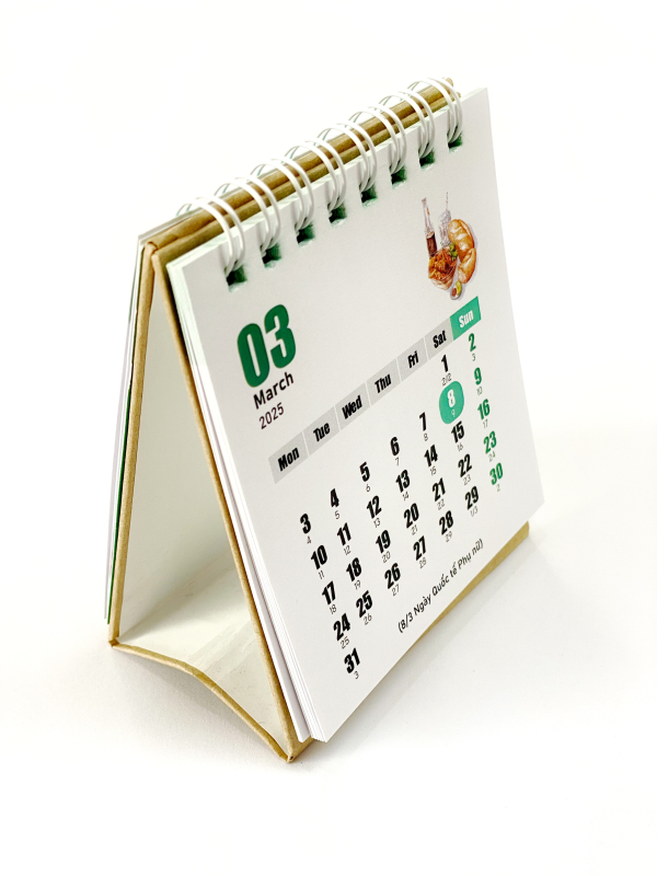 In lịch để bàn mini