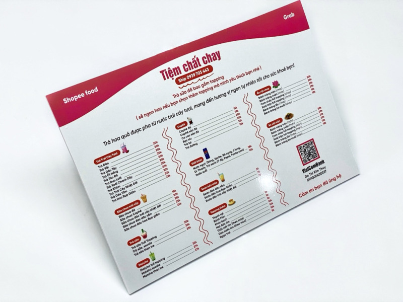 In Menu bồi Formex