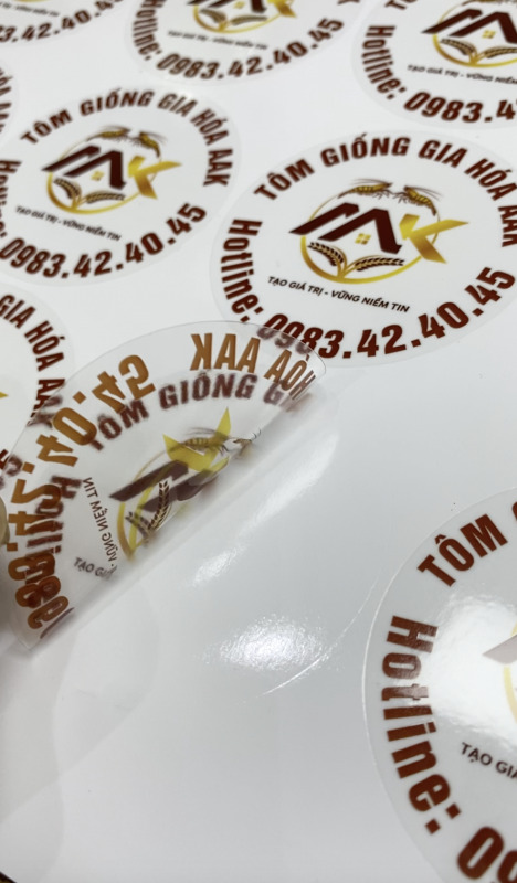 In tem nhãn Decal
