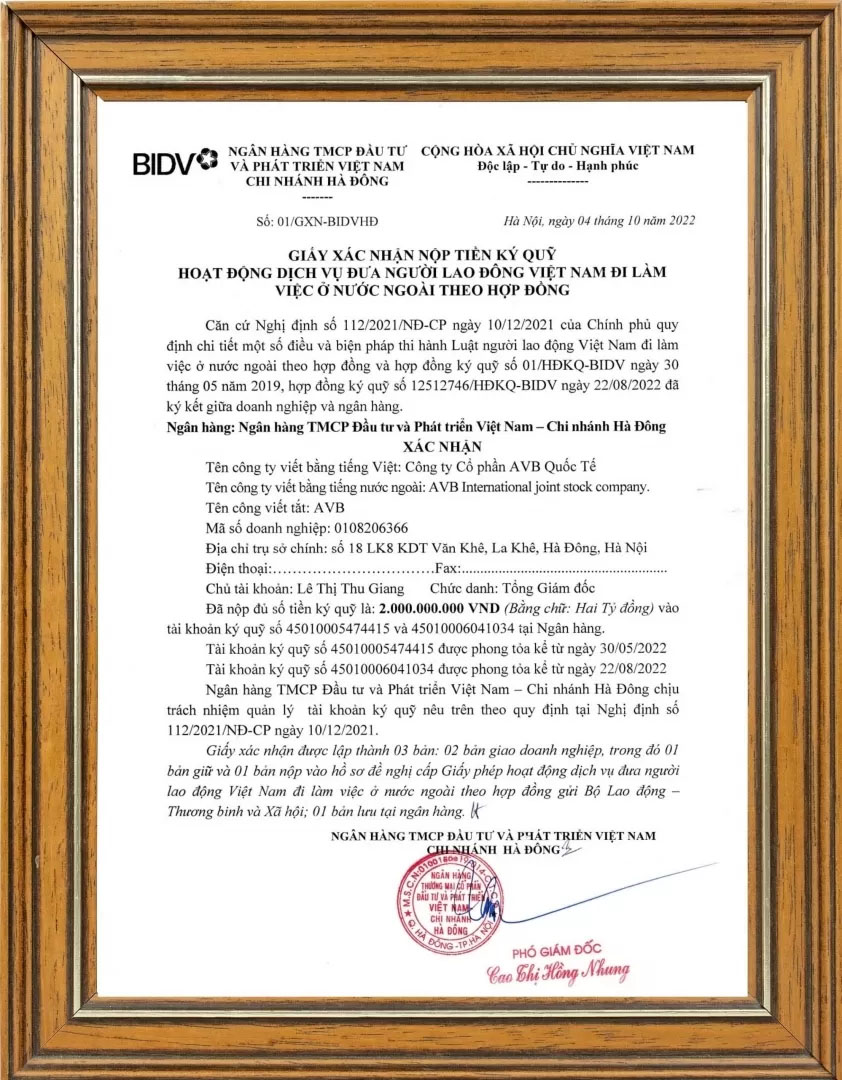  - Du Học Và Xuất Khẩu Lao Động AVB - Công Ty Cổ Phần AVB Quốc Tế