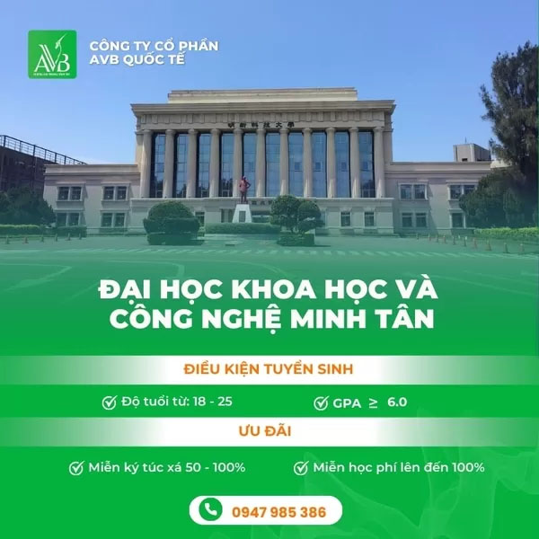 Thông tin tuyển sinh Đại học khoa học và công nghệ Minh Tân