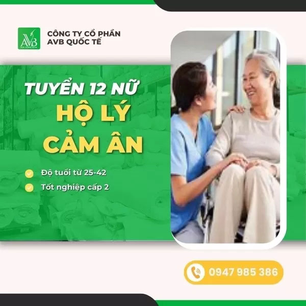 Tuyển nữ hộ lỹ Cảm Ân - Du Học Và Xuất Khẩu Lao Động AVB - Công Ty Cổ Phần AVB Quốc Tế