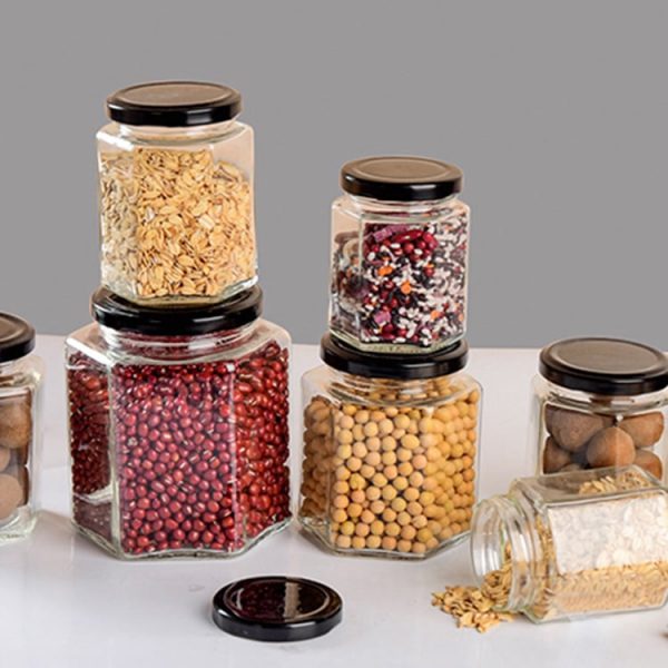 Hũ lục giác thủy tinh - Bao Bì Thủy Tinh Nashley Việt Nam - Công Ty Cổ Phần Công Nghệ Nashley Việt Nam