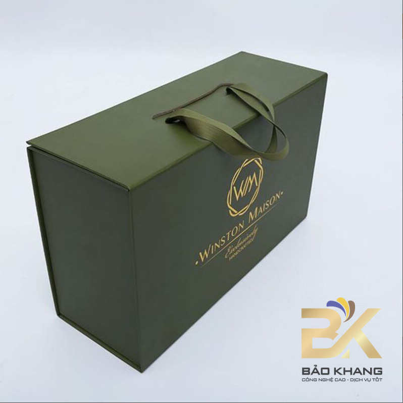 Hộp cứng dây xách BK-HCDX-01 - Bao Bì Bảo Khang - Công Ty TNHH In Công Nghiệp Và Bao Bì Bảo Khang