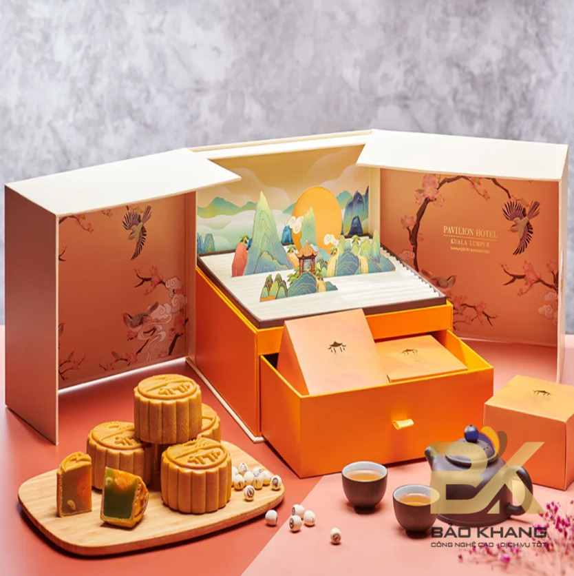Hộp bánh trung thu BK-HBTT-02 - Bao Bì Bảo Khang - Công Ty TNHH In Công Nghiệp Và Bao Bì Bảo Khang