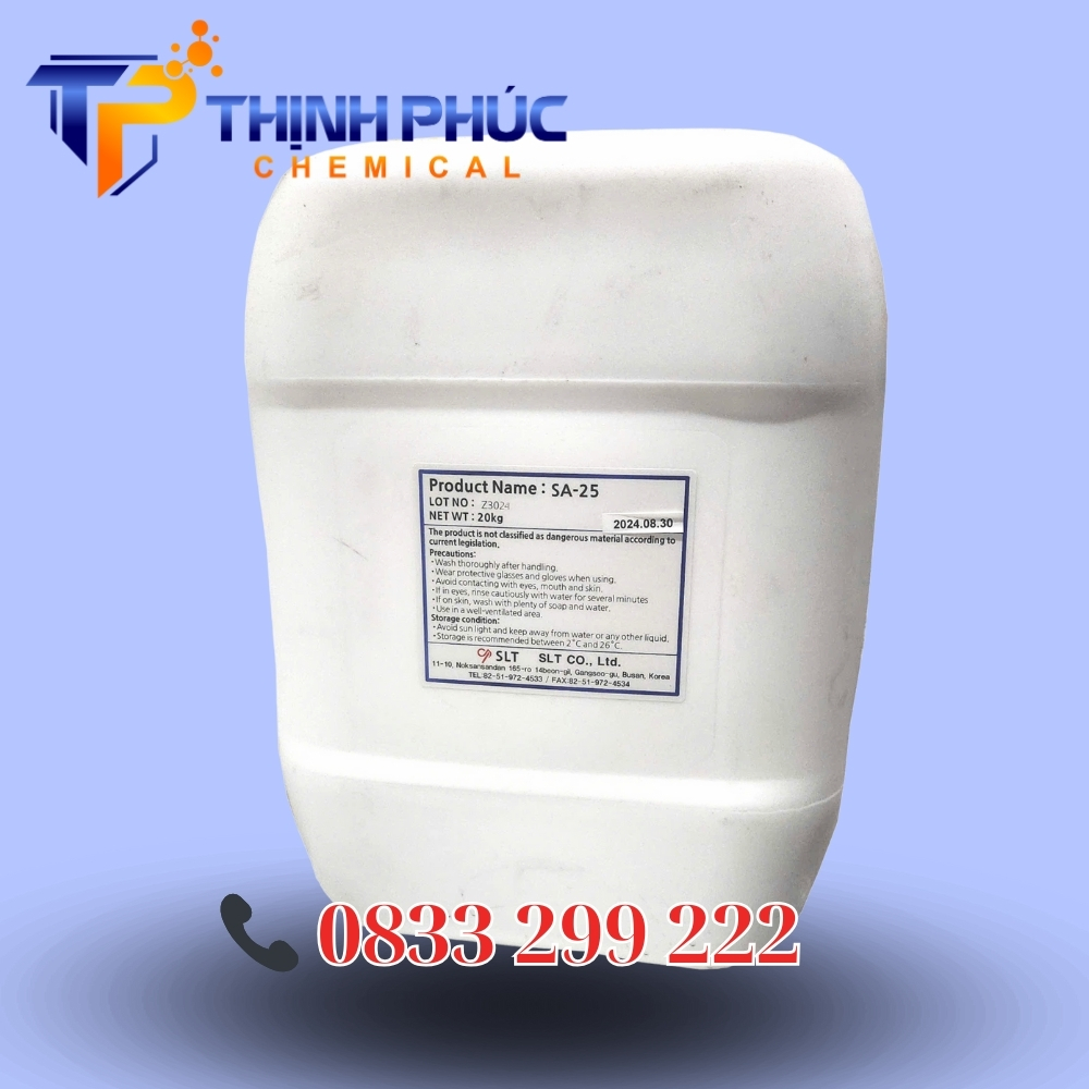 Chất Khử Bọt SA 25 – Hàn Quốc – 20kg/can - Hóa Chất Xử Lý Nước Thịnh Phúc - Công Ty TNHH Xuất Nhập Khẩu Hóa Chất Thịnh Phúc