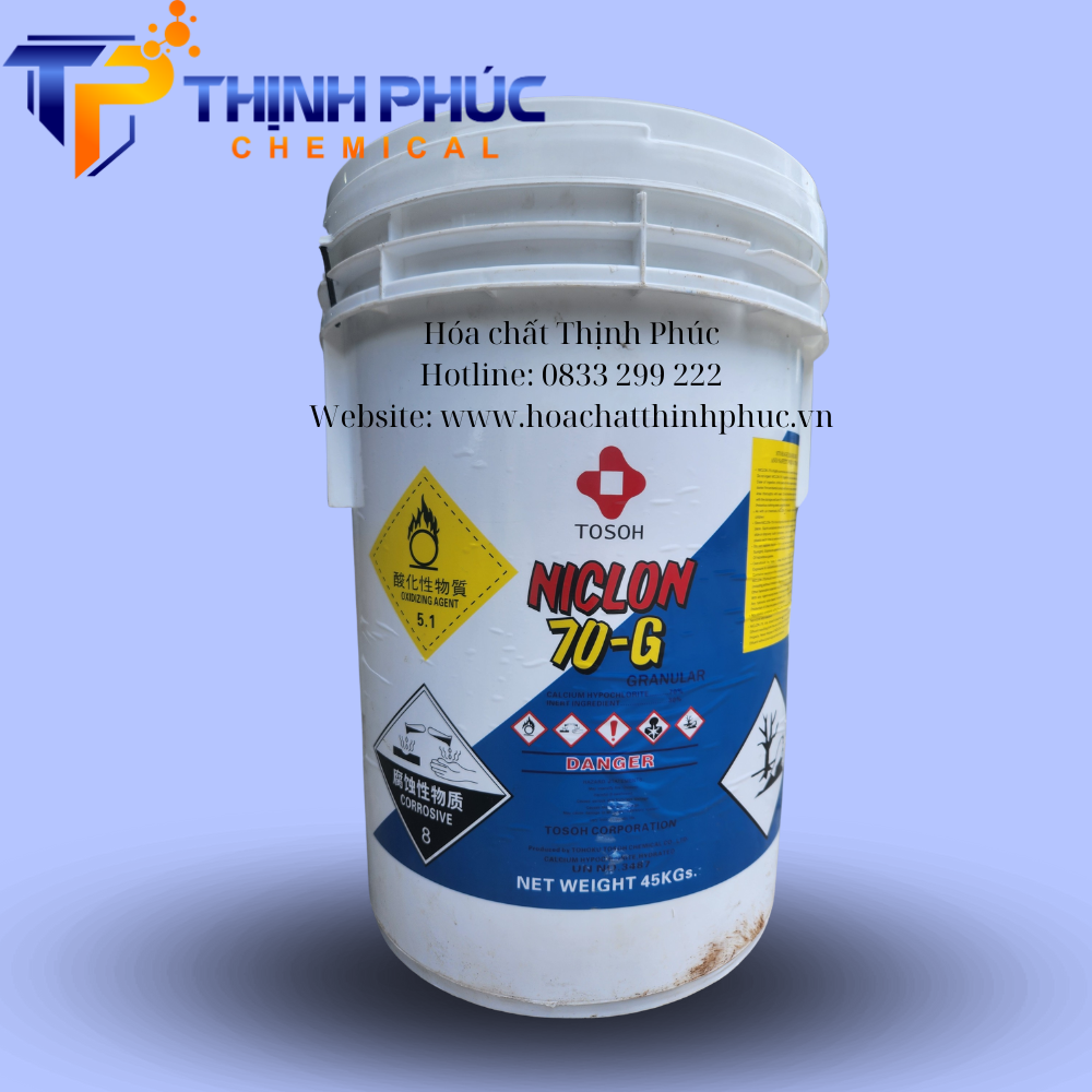 Chlorine Niclon Tosoh Nhật Bản – Clo bột xử lý nước bể bơi - Hóa Chất Xử Lý Nước Thịnh Phúc - Công Ty TNHH Xuất Nhập Khẩu Hóa Chất Thịnh Phúc