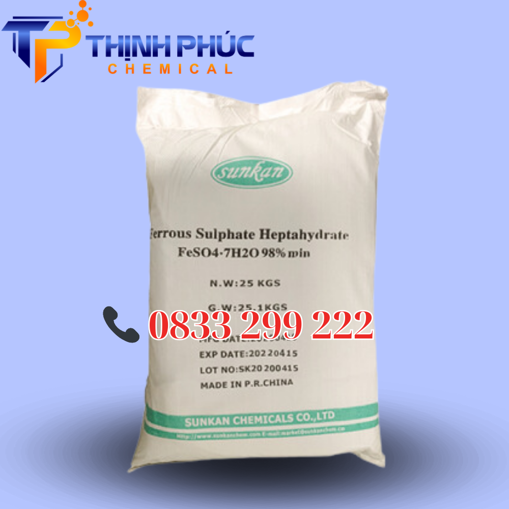Sắt Sunphat – FeSO4.7H2O 98% – Ferrous Sulfate – Phèn sắt - Hóa Chất Xử Lý Nước Thịnh Phúc - Công Ty TNHH Xuất Nhập Khẩu Hóa Chất Thịnh Phúc