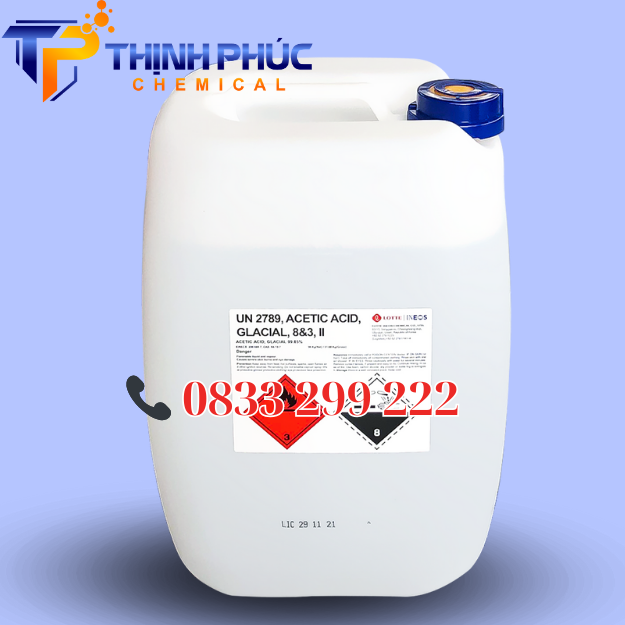 Axit acetic – dấm công nghiệp – CH3COOH - Hóa Chất Xử Lý Nước Thịnh Phúc - Công Ty TNHH Xuất Nhập Khẩu Hóa Chất Thịnh Phúc
