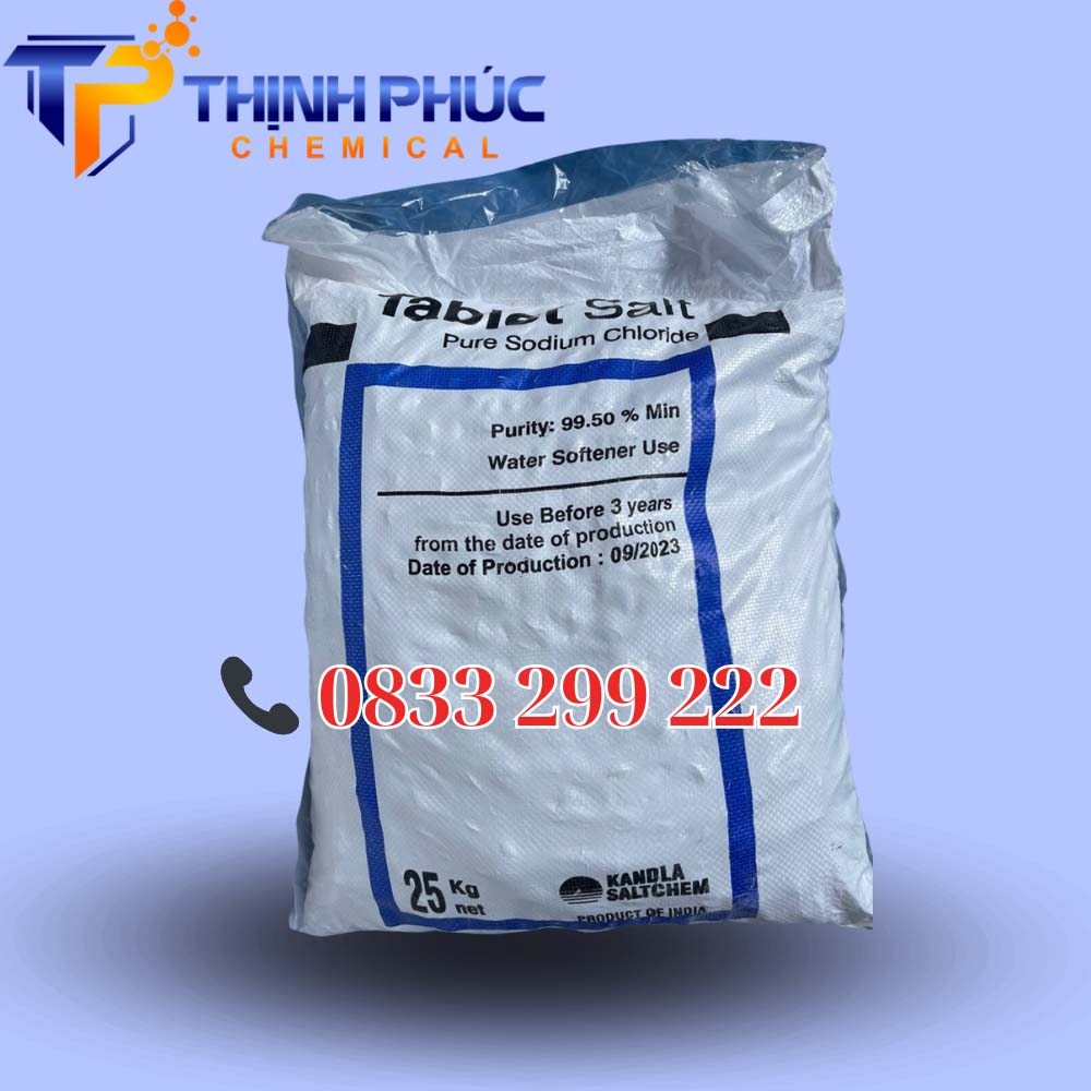 Muối viên NaCl 99.5% tinh khiết – muối hoàn nguyên Än Độ - Hóa Chất Xử Lý Nước Thịnh Phúc - Công Ty TNHH Xuất Nhập Khẩu Hóa Chất Thịnh Phúc
