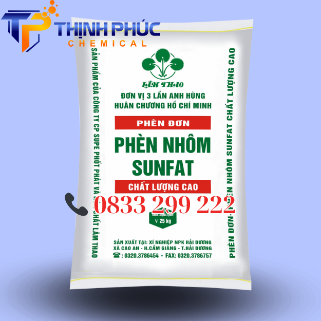 Phèn nhôm Sunphat – Al2(SO4)3.18H2O – Phèn đơn - Hóa Chất Xử Lý Nước Thịnh Phúc - Công Ty TNHH Xuất Nhập Khẩu Hóa Chất Thịnh Phúc