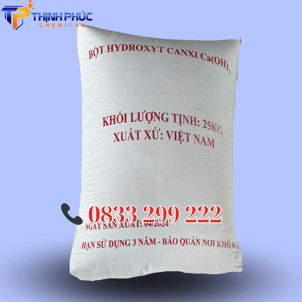 Vôi bột Ca(OH)2 90% – Canxi Hydroxit – vôi ngậm nước - Hóa Chất Xử Lý Nước Thịnh Phúc - Công Ty TNHH Xuất Nhập Khẩu Hóa Chất Thịnh Phúc