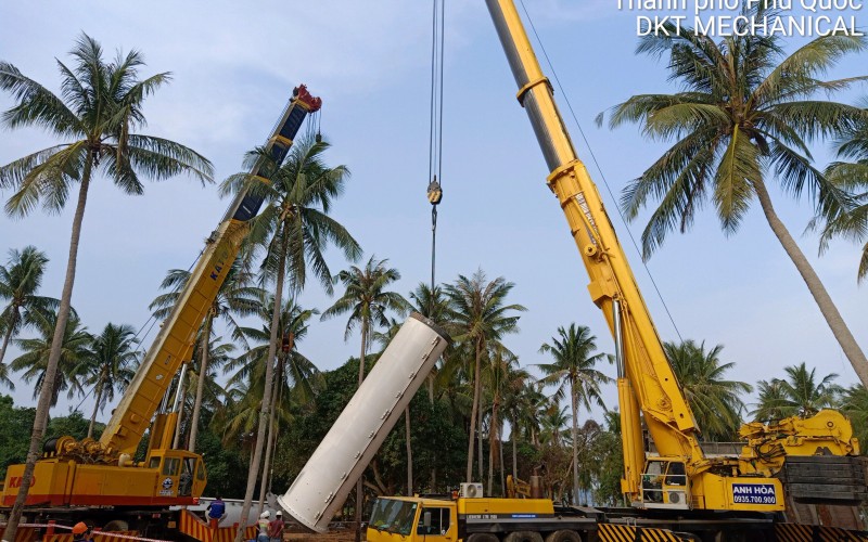 Lắp đặt kết cấu thép cho Sky Tower và Shot Drop - Nhà Thép Tiền Chế Đoàn Kết Tiến  - Công Ty TNHH Đoàn Kết Tiến