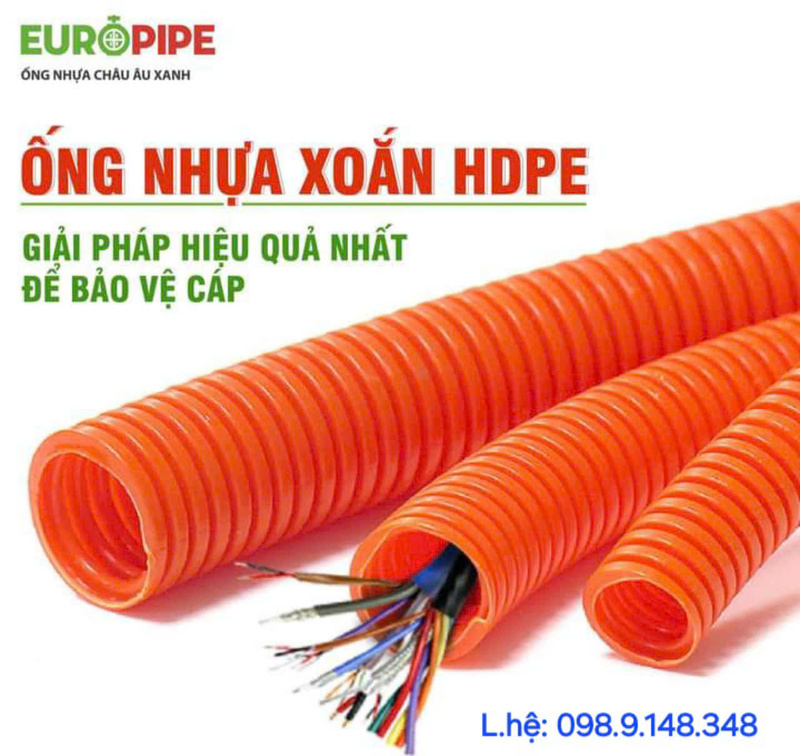 Ống nhựa xoắn HDPE Europipe
