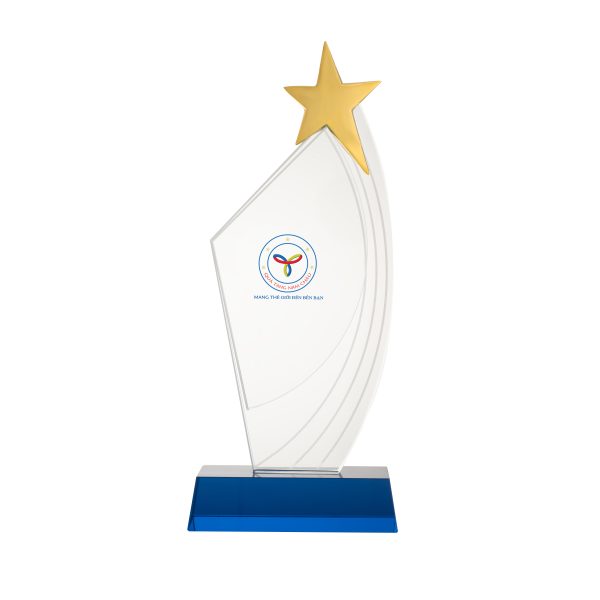 Cúp vinh danh bằng pha lê Model: PLTS-1005 - Quà Tặng Năm Châu - Công Ty Cổ Phần Đầu Tư Sao Việt Vĩnh Phúc